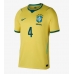 Brasilien Marquinhos #4 Hemmatröja VM 2026 Kortärmad